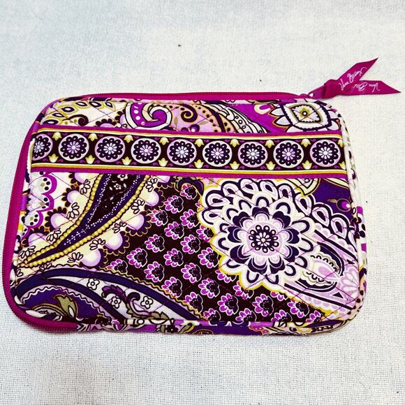 Vera Bradley Tablet‎ iPad Kindle Padded Sleeve Java Floral Pattern 9"x6.5" EUC - Picture 1 of 3